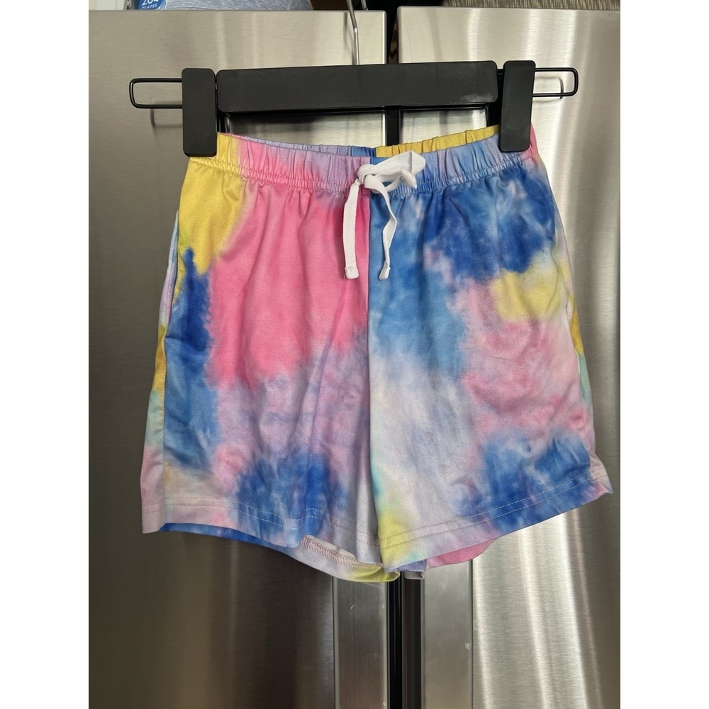 Dokotoo Girls Tie Dye Shorts Size 6-7 Multicolor Elastic Waist Summer Casual